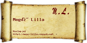 Megó Lilla névjegykártya